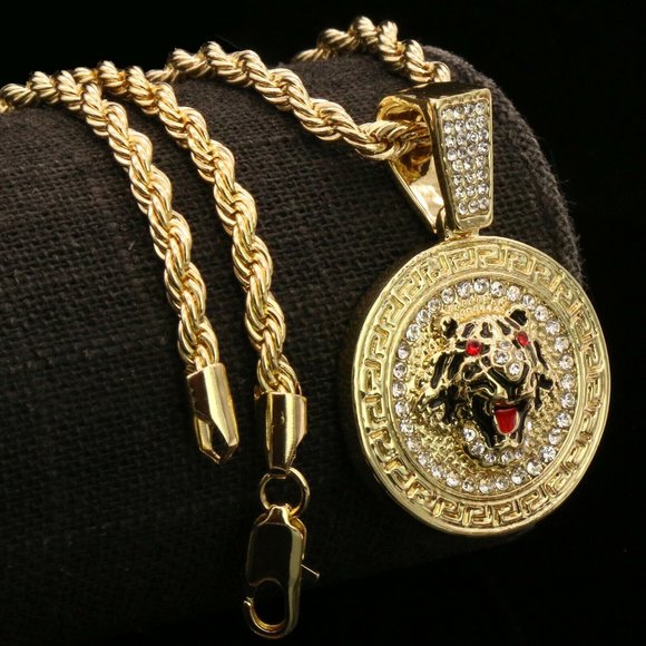 Custom Mens 14kt Gold 24
